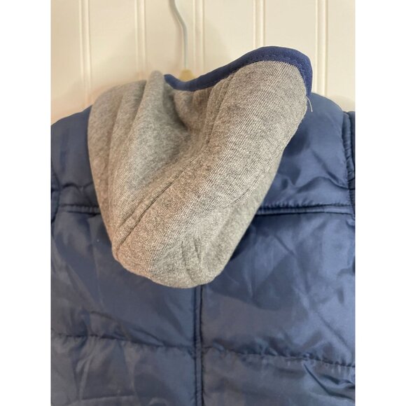 Ben Sherman Baby Boys Hooded Puffer Jacket 3/6 Months Blue & Gray Polyester - Picture 9 of 11